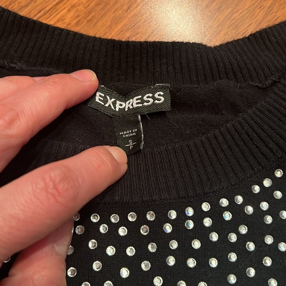 Express Rhinestone Sweater 🖤💎 - Picture 3 of 7